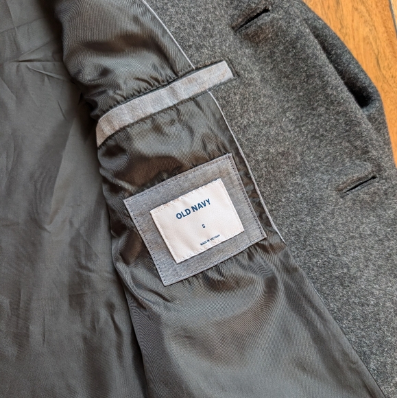 Old Navy Men's Wool Blend Trench (S) - Picture 4 of 6